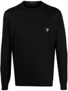 Prada Sweatshirt Aus Technischer Baumwolle In Schwarz