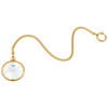 Tissot T-pocket Lepine Quartz Mother Of Pearl Diamond Dial Unisex Pocket Watch T82.4.502.76 In Gold Tone,mother Of Pearl,yellow
