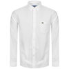 LACOSTE LACOSTE LONG SLEEVED SHIRT WHITE