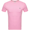 Lacoste Men's Crew Neck Pima Cotton Jersey T-shirt In Pink