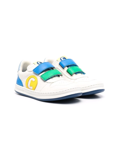 Camper Kids' Runner Four Touch-strap Sneakers In White