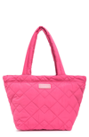 Marc Jacobs Quilted Medium Tote Bag In Peony