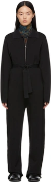 Hope Black Sip Jumpsuit In Black