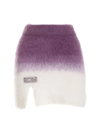 Gcds Gradient-effect Knitted Miniskirt In Purple