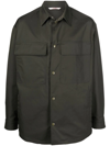 Valentino Men's Nylon Overshirt Vltn In Green