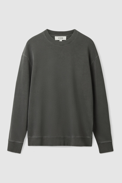 Cos Relaxed Fit Sweatshirt In Black