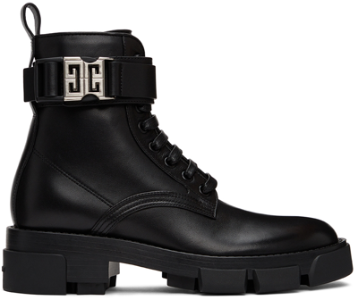 GIVENCHY BLACK TERRA COMBAT BOOTS