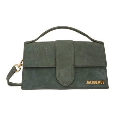 Jacquemus Green La Montagne 'le Grand Bambino' Bag In Dark Khaki