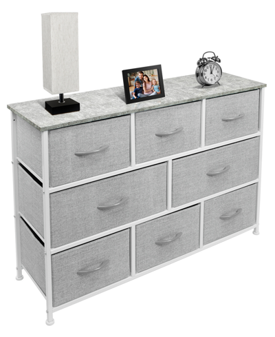 Sorbus 8 Drawers Chest Dresser In White