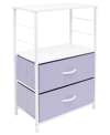 Sorbus 2-drawer End Table In Purple