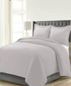 CELESTE HOME LUXURY WEIGHT SOLID COTTON FLANNEL DUVET COVER SET, KING/CALIFORNIA KING