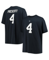 Dallas Cowboys Men's Dak Prescott Navy  Big And Tall Player Name Number T-shirt In Navy