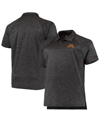 COLOSSEUM MEN'S COLOSSEUM HEATHERED BLACK MINNESOTA GOLDEN GOPHERS BIG AND TALL DOWN SWING POLO SHIRT