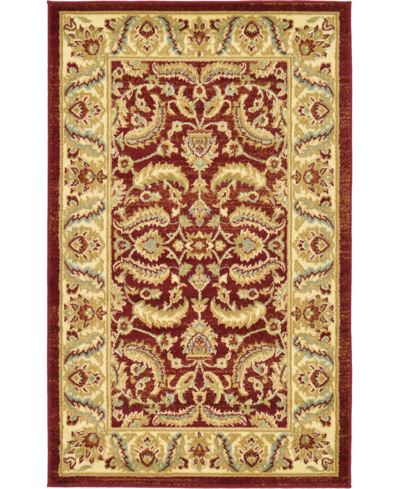 Bayshore Home Passage Psg1 3' 3" X 5' 3" Area Rug In Red