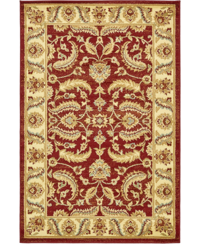Bayshore Home Passage Psg1 4' X 6' Area Rug In Red