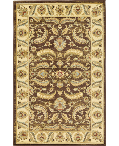 Bayshore Home Passage Psg1 5' X 8' Area Rug In Brown