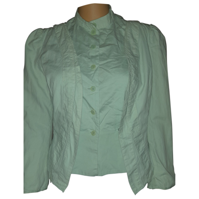 Pre-owned Cotélac Short Vest In Green