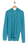 Abound Solid Long Sleeve Thermal Hoodie In Teal Larkspur