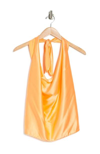 Ramy Brook Convertible Stretch Silk Charmeuse Top In Bellini