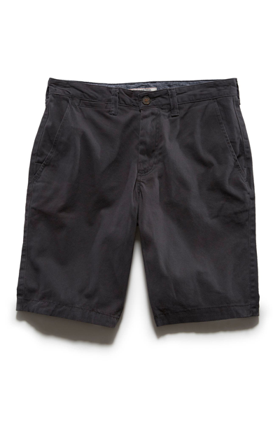 Flag And Anthem Stretch Twill Shorts In Charcoal