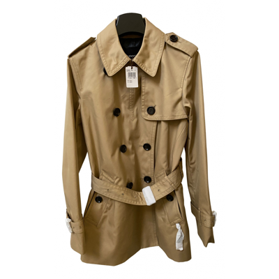 Pre-owned Coach Trench Coat In Beige