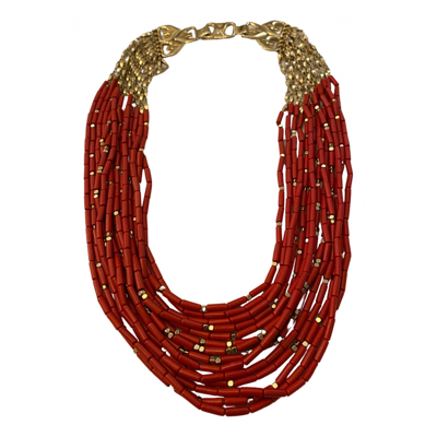 Pre-owned Stella & Dot Necklace In Red