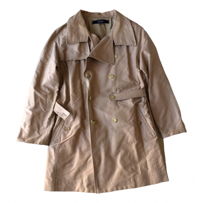 Pre-owned Gucci Cloth Trench In Beige