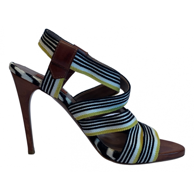 Pre-owned Missoni Leather Sandals In Multicolour