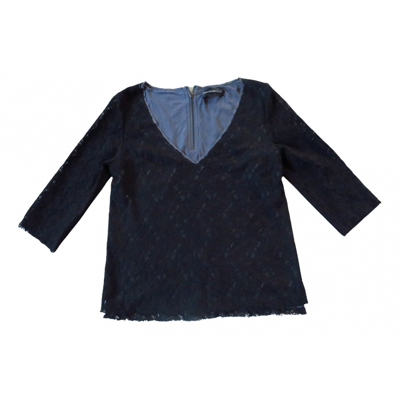 Pre-owned Zadig & Voltaire Lace Blouse In Black