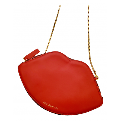 Pre-owned Lulu Guinness Leather Mini Bag In Red