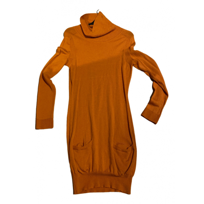 Pre-owned Ermanno Scervino Wool Mid-length Dress In Orange