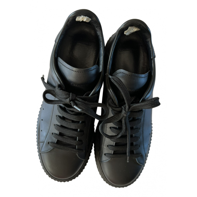 Pre-owned Officine Creative Leather Trainers In Black