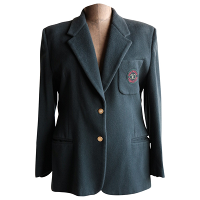 Pre-owned Valentino Wool Blazer In Green