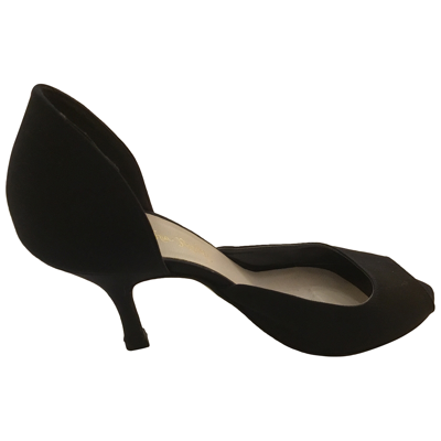 Pre-owned Cynthia Rowley Leather Heels In Black