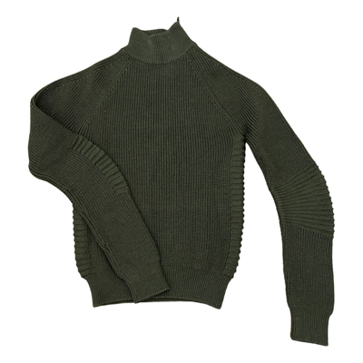 Pre-owned Belstaff Wool Jumper In Khaki