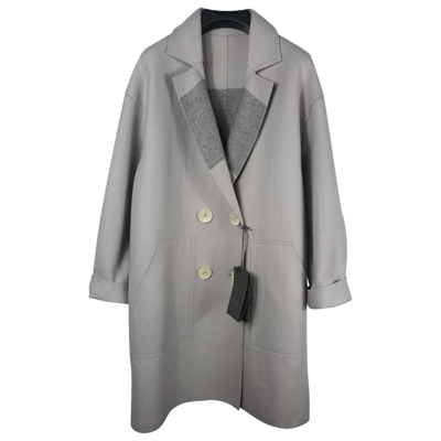 Pre-owned Lorena Antoniazzi Wool Coat In Grey