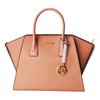 Pre-owned Michael Kors Leather Tote In Pink