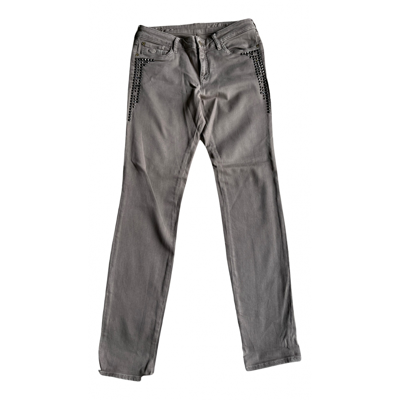 Pre-owned Mason Straight Pants In Grey