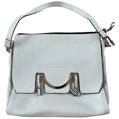 Pre-owned Coccinelle Leather Handbag In White