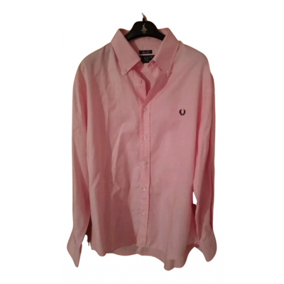 Pre-owned Fred Perry Shirt In Pink