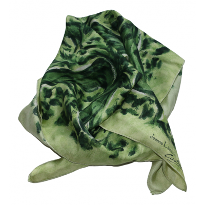 Pre-owned Lanvin Silk Handkerchief In Green