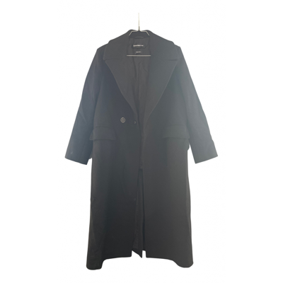 Pre-owned Department 5 Wool Coat In Black