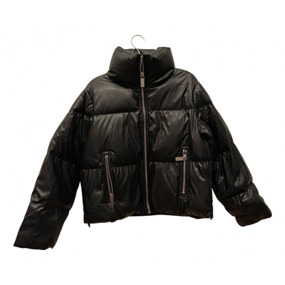 Pre-owned Michael Kors Faux Fur Jacket In Black