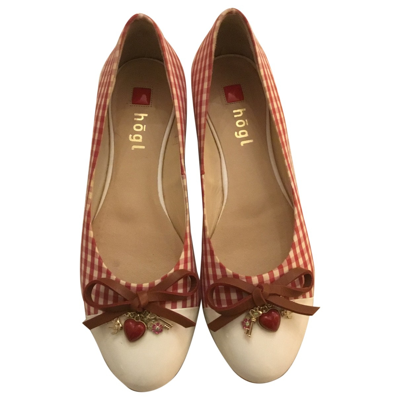 Pre-owned Hogl Leather Ballet Flats In Multicolour