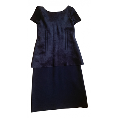 Pre-owned Ferragamo Mid-length Dress In Blue