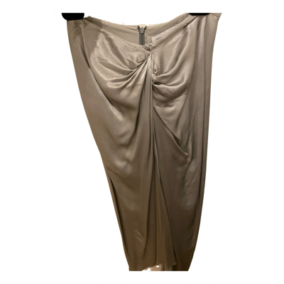 Pre-owned Weili Zheng Mid-length Skirt In Silver