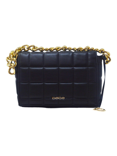 Bebe Chica Large Chain Shoulder Bag In Black Modesens
