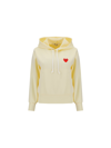 COMME DES GARÇONS PLAY HEART-EMBROIDERED PULLOVER HOODIE
