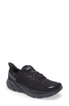 Hoka One One Clifton 8 Running Shoe In Black / Black