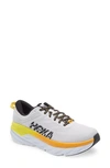 Hoka One One Hoka Bondi 7 Grey And Yellow Mens Sneaker